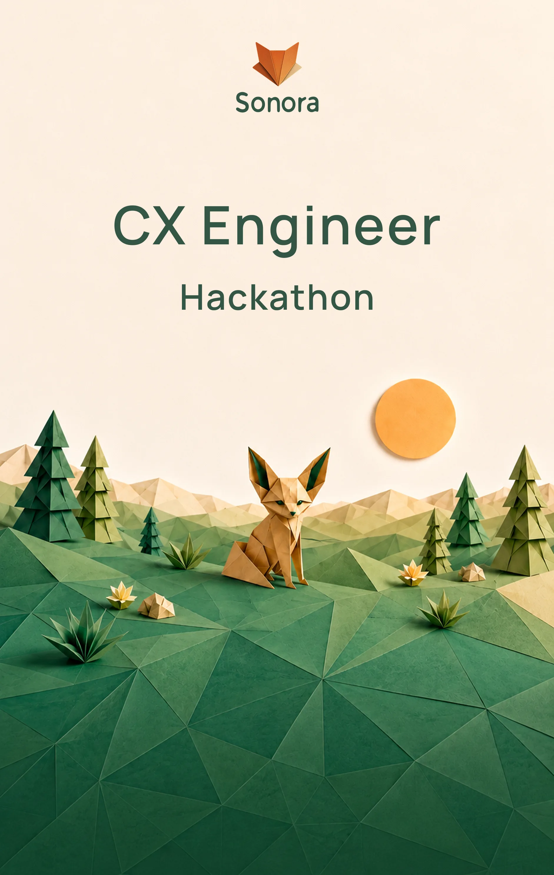The Very First CX Engineer Hackathon poster